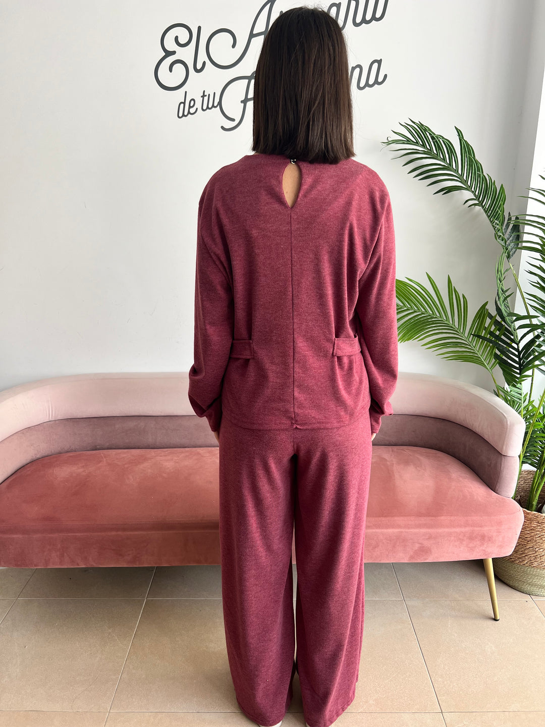 Conjunto Vero burdeos