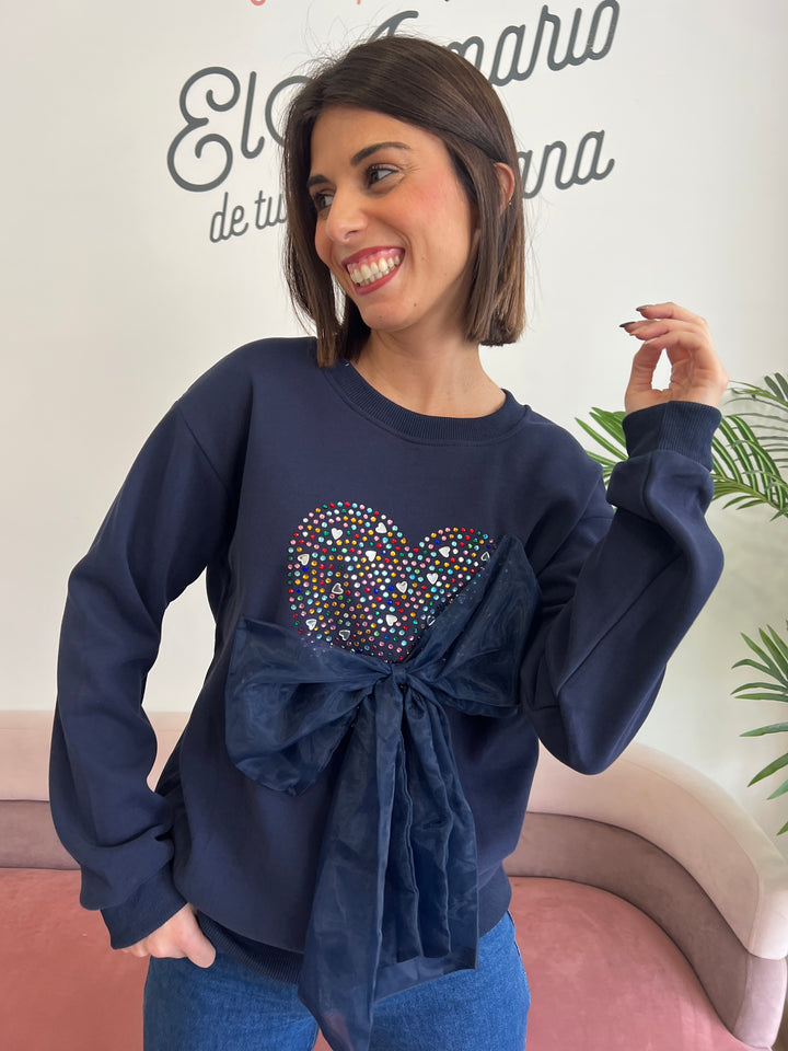 Sudadera Lazo azul marino