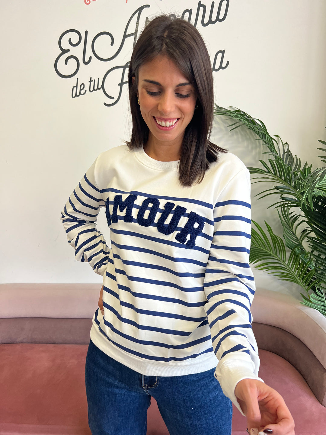 Sudadera Adela azul marino