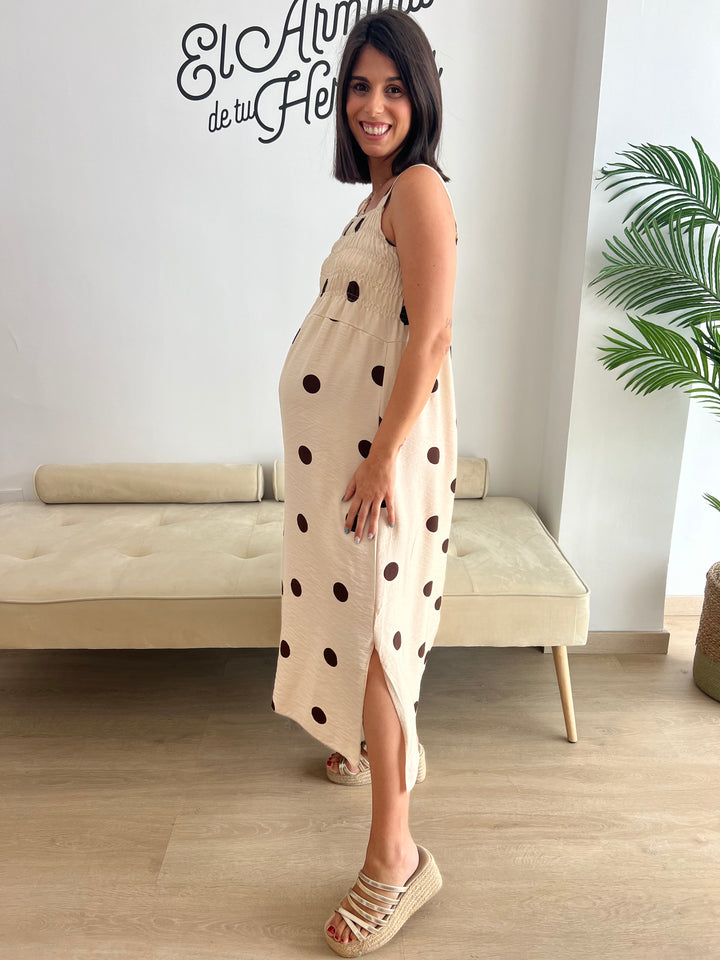 Vestido Samira beige