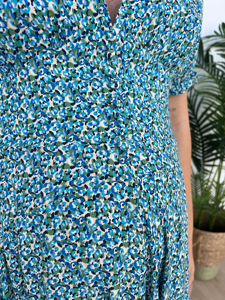 Vestido Nataly turquesa