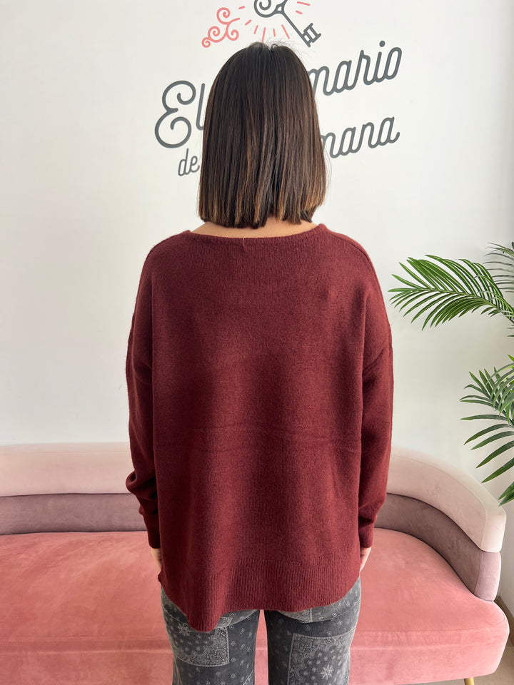 Jersey Manuela burdeos