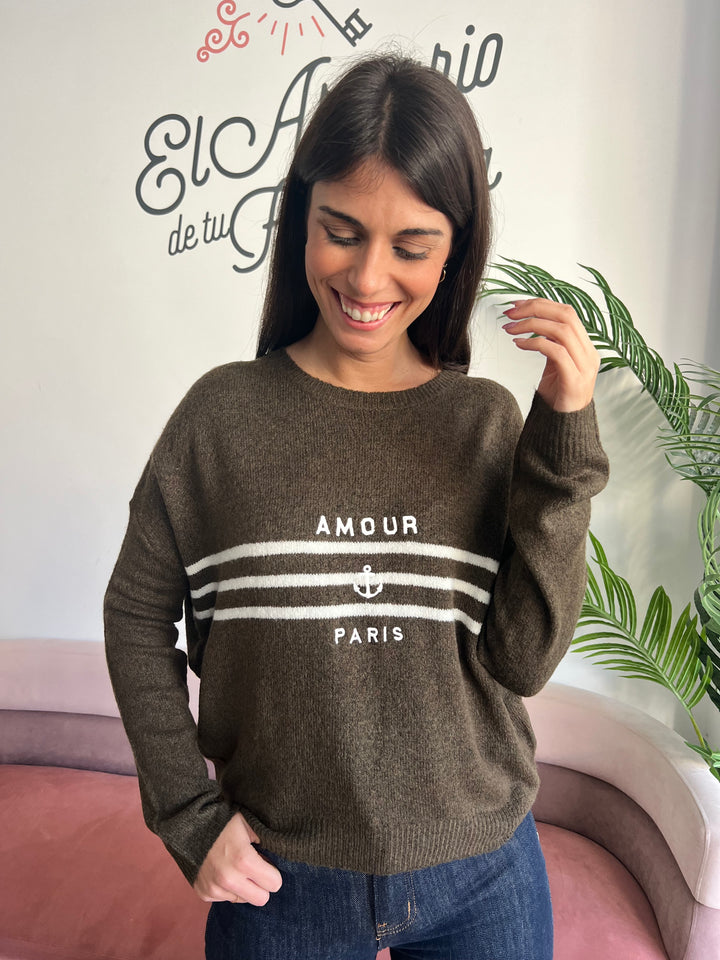 Jersey París verde oscuro