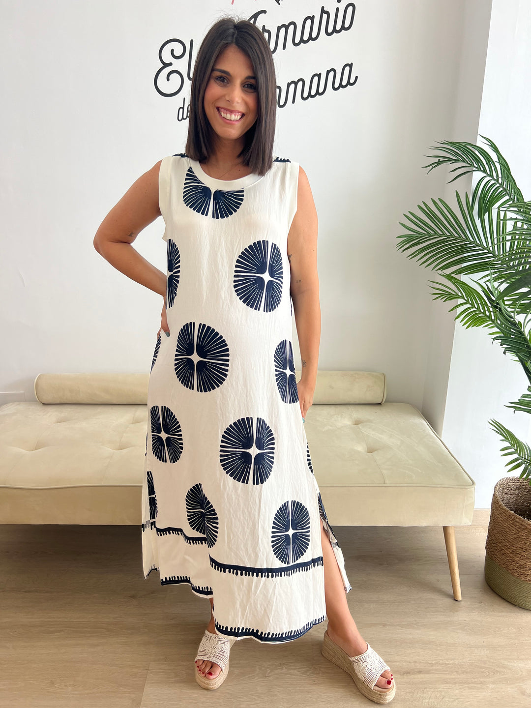 Vestido Mireia azul marino