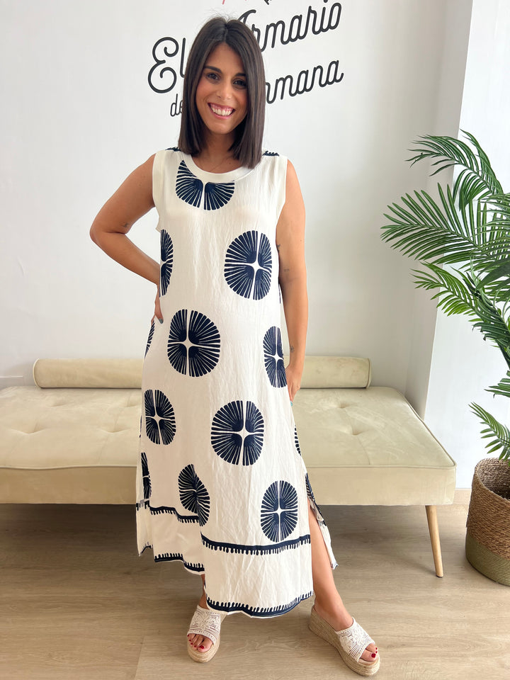 Vestido Mireia azul marino