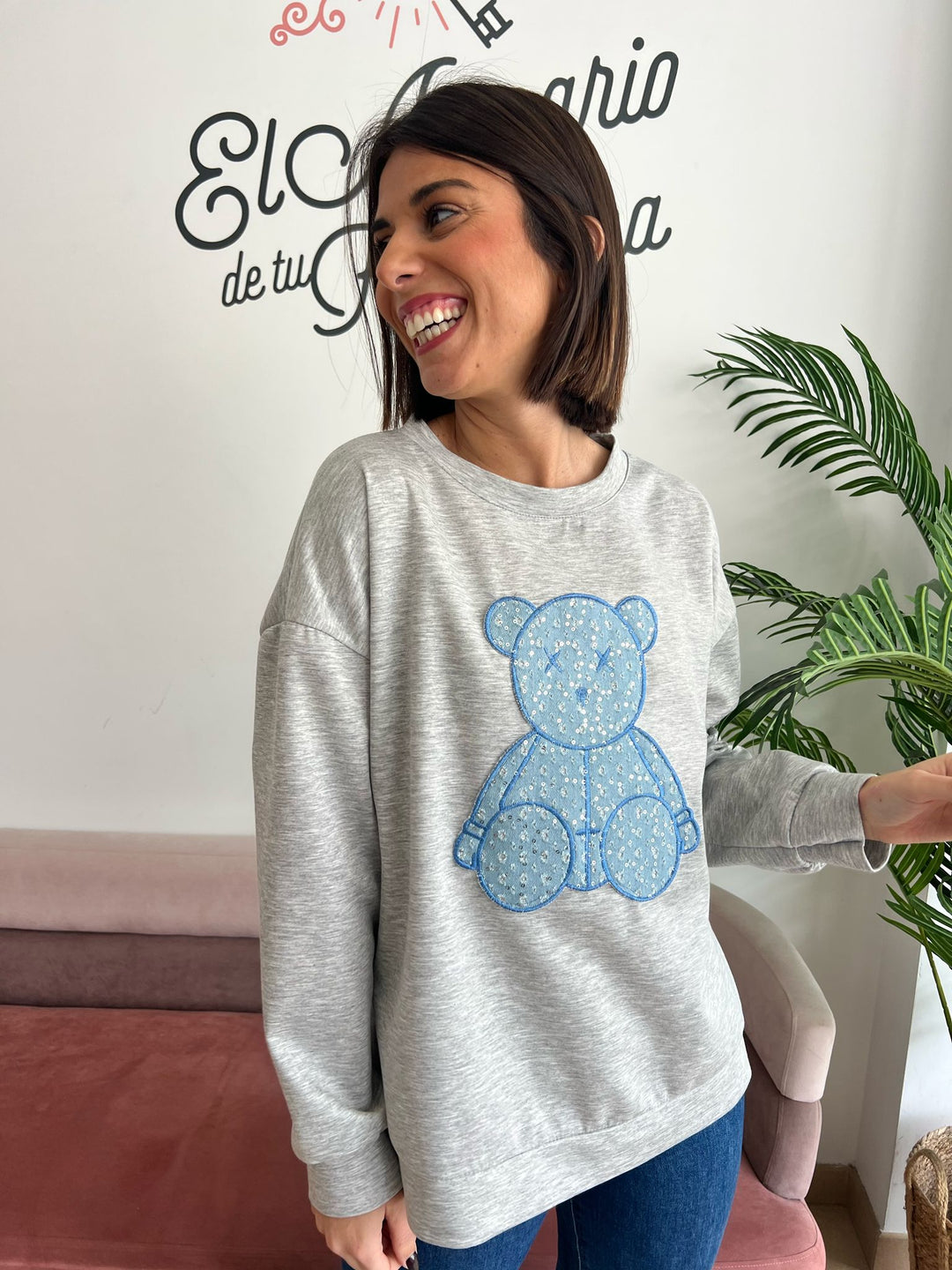Sudadera Osito gris