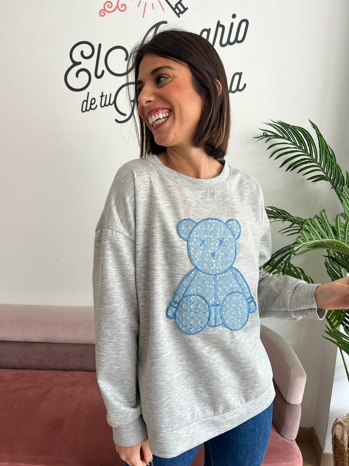 Sudadera Osito gris
