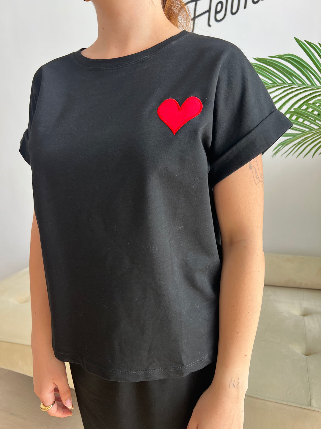 Conjunto Corazón negro