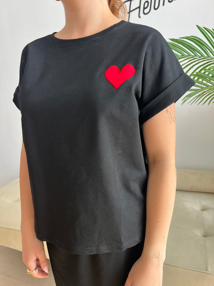 Conjunto Corazón negro