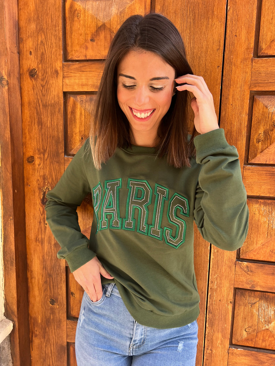Sudadera Francia verde