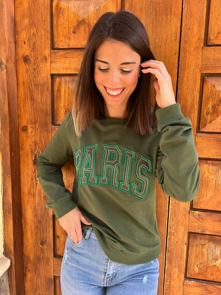 Sudadera Francia verde