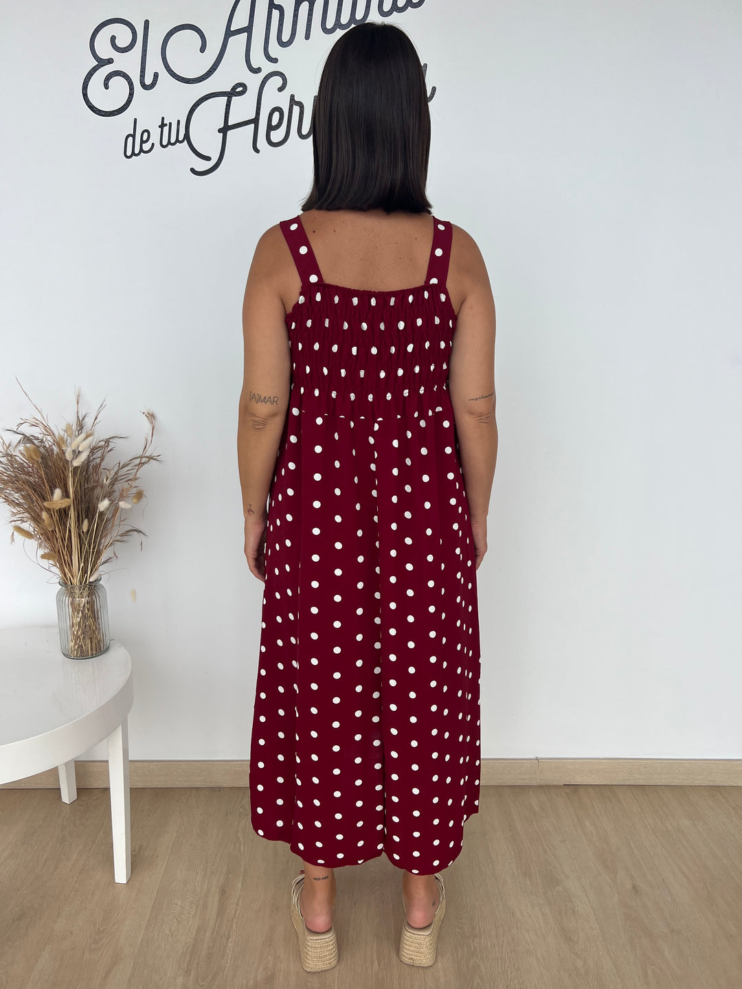 Vestido Cameron burdeos