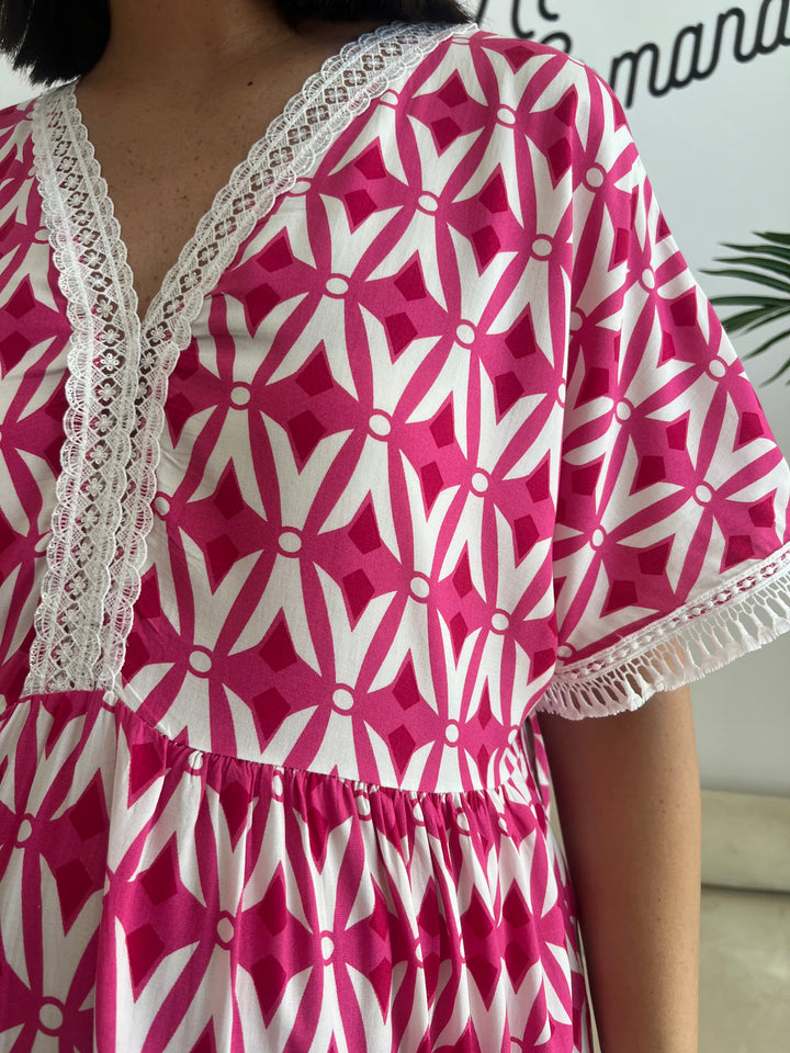 Vestido Amara fucsia