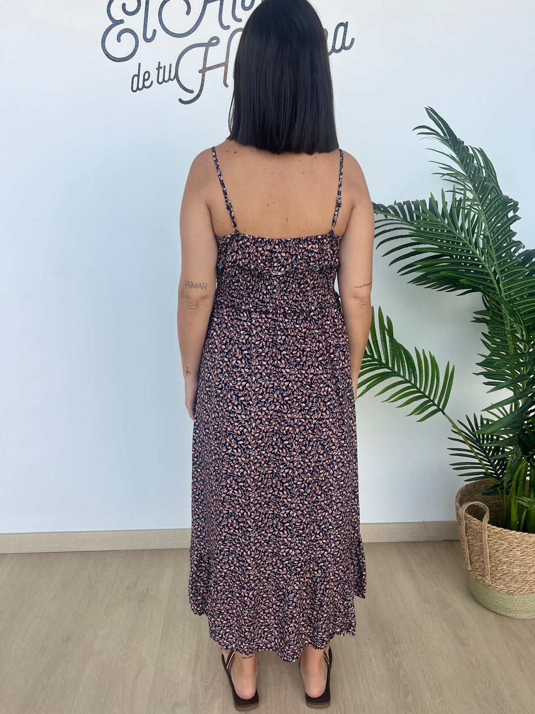 Vestido Salomé azul marino