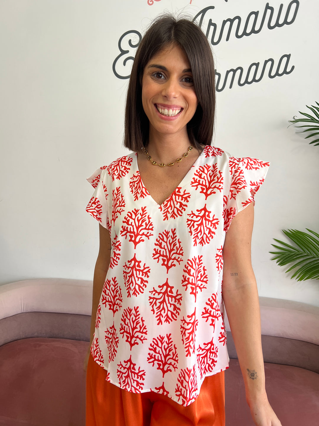 Blusa Mar naranja