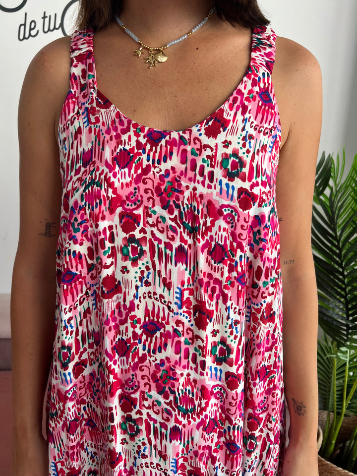 Vestido Francis fucsia
