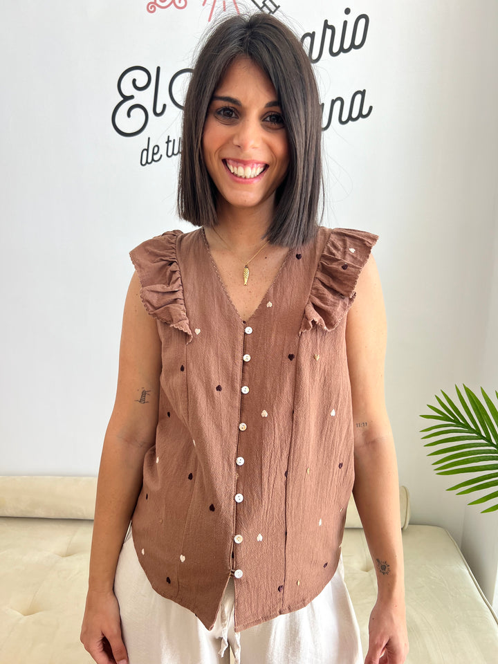 Camisa Cheli marrón