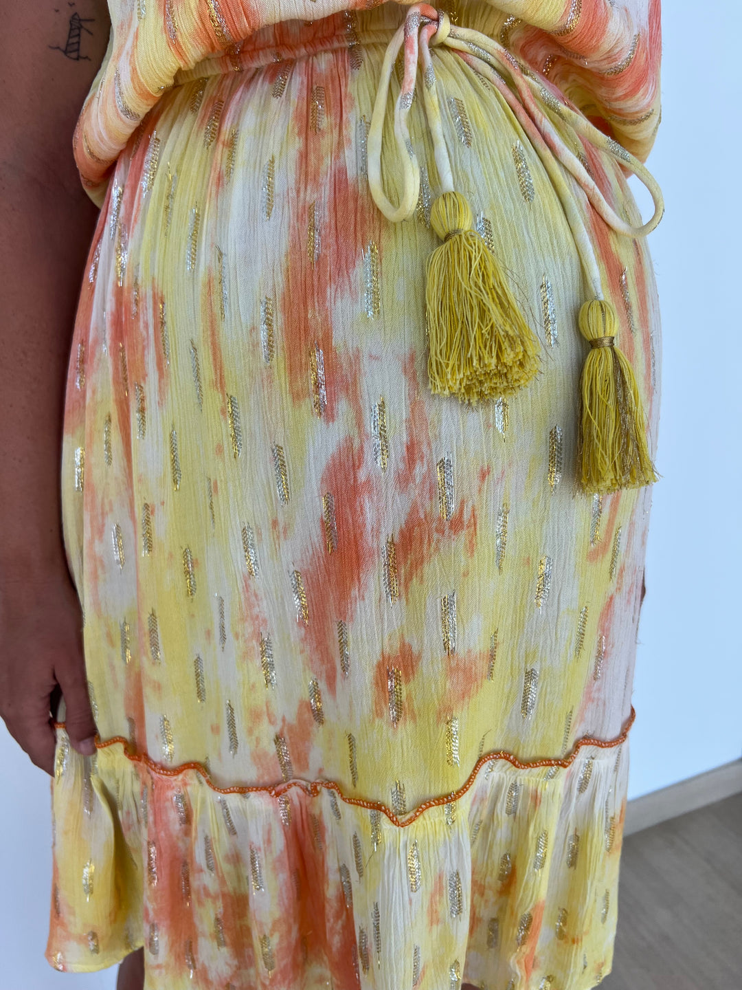 Vestido Conil corto naranja