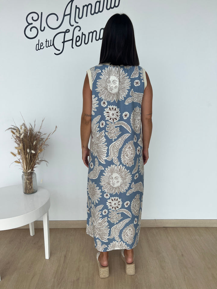 Vestido Saray celeste