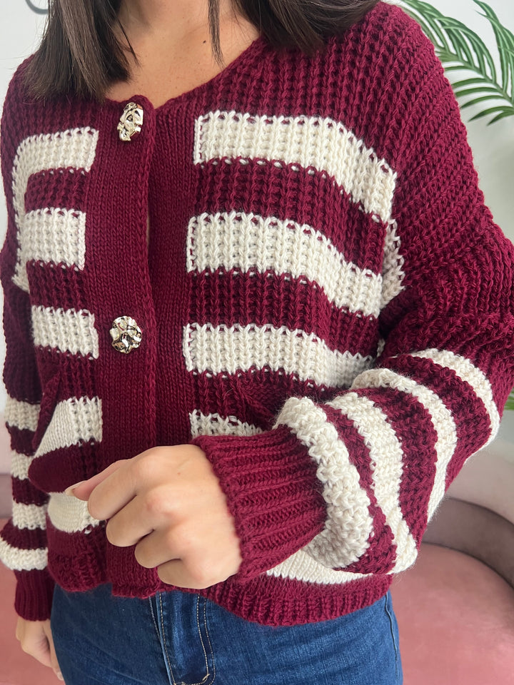 Chaqueta Karen burdeos