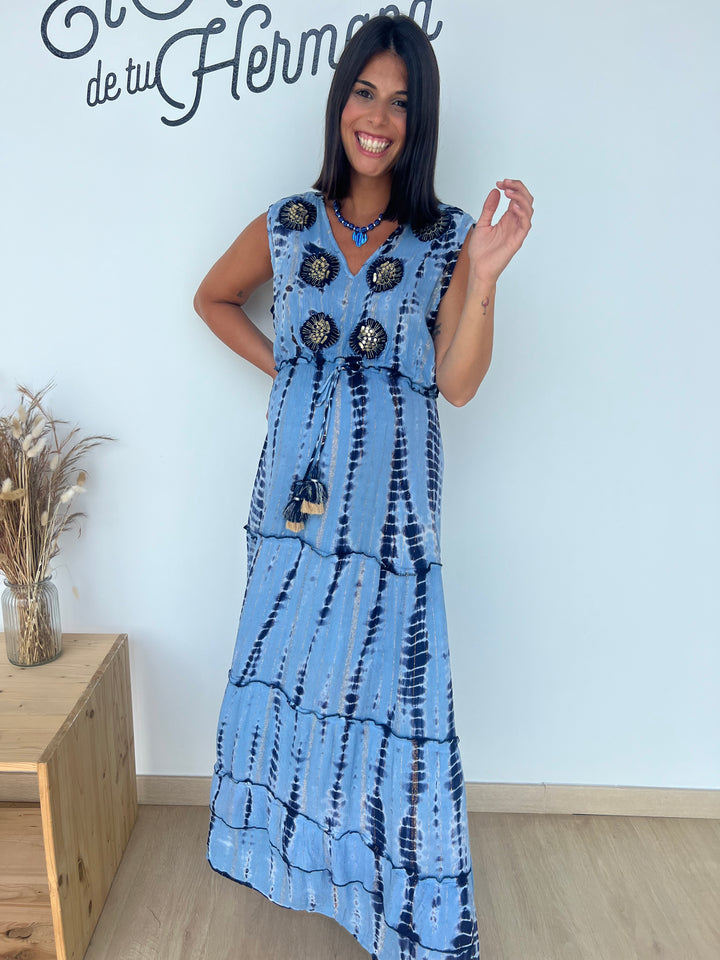 Vestido Hima azul