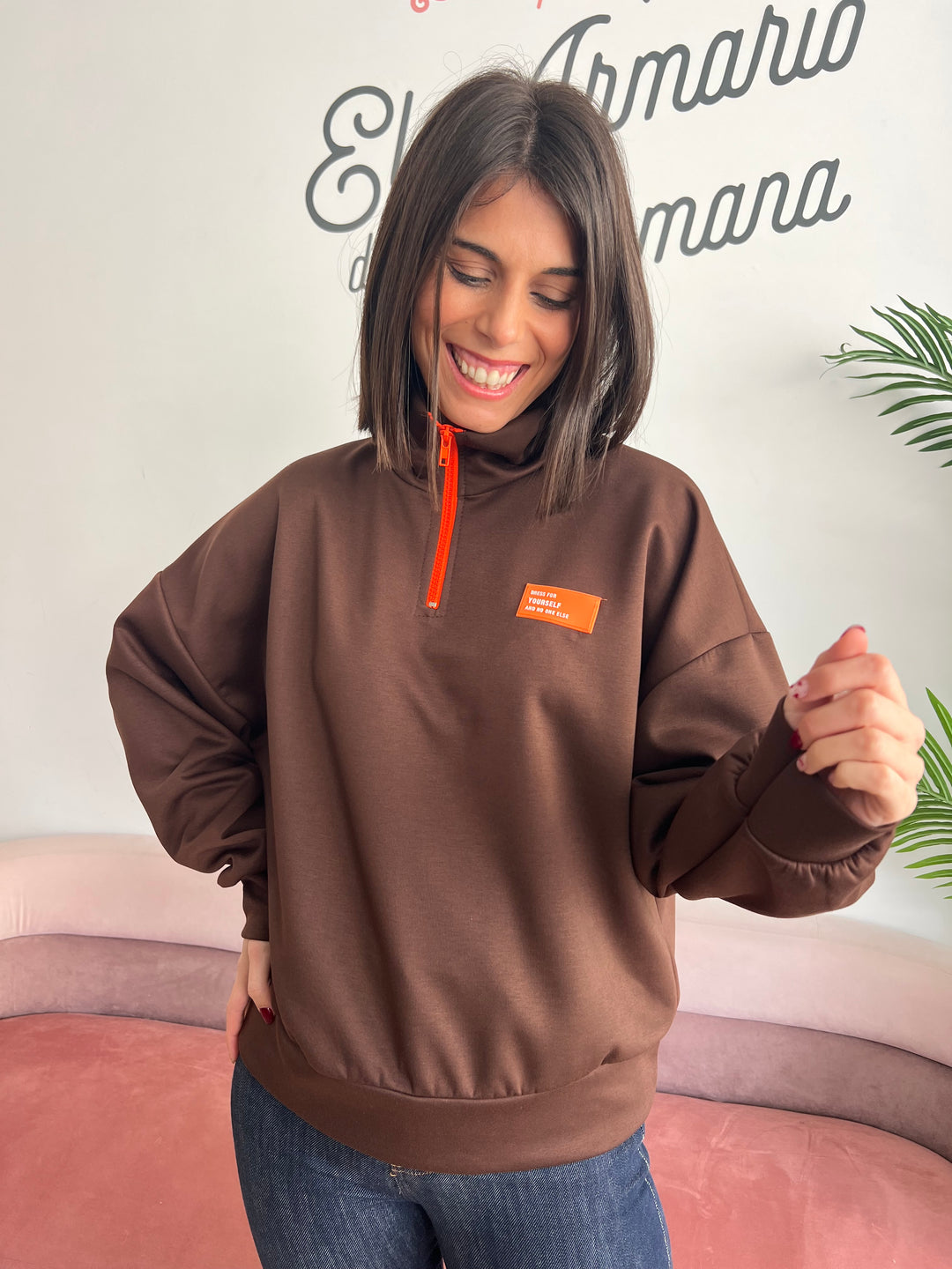 Sudadera Irene marrón