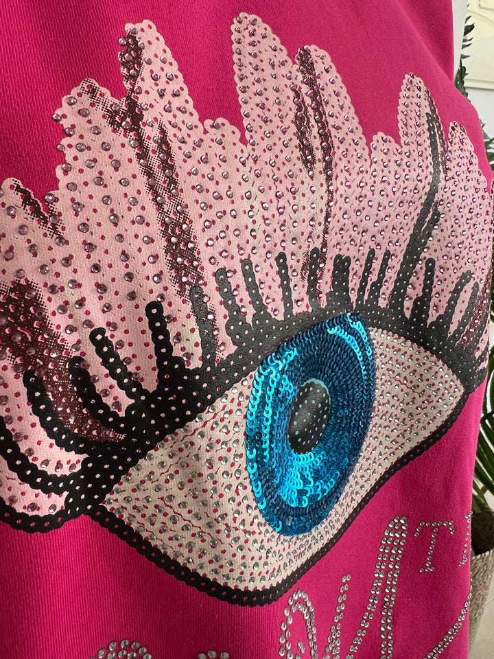 Sudadera You fucsia