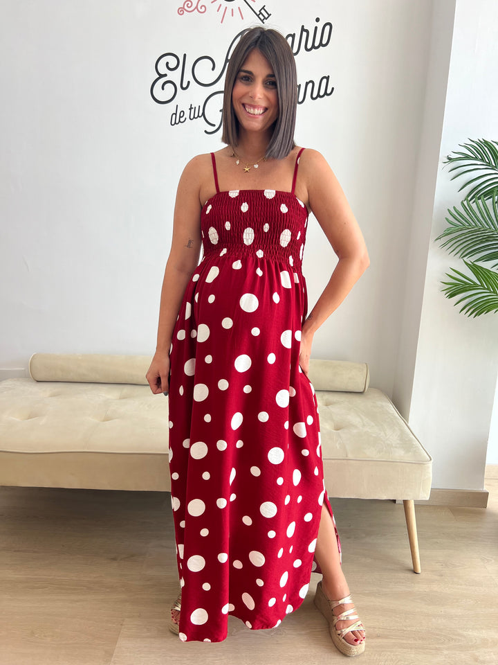 Vestido Macu burdeos