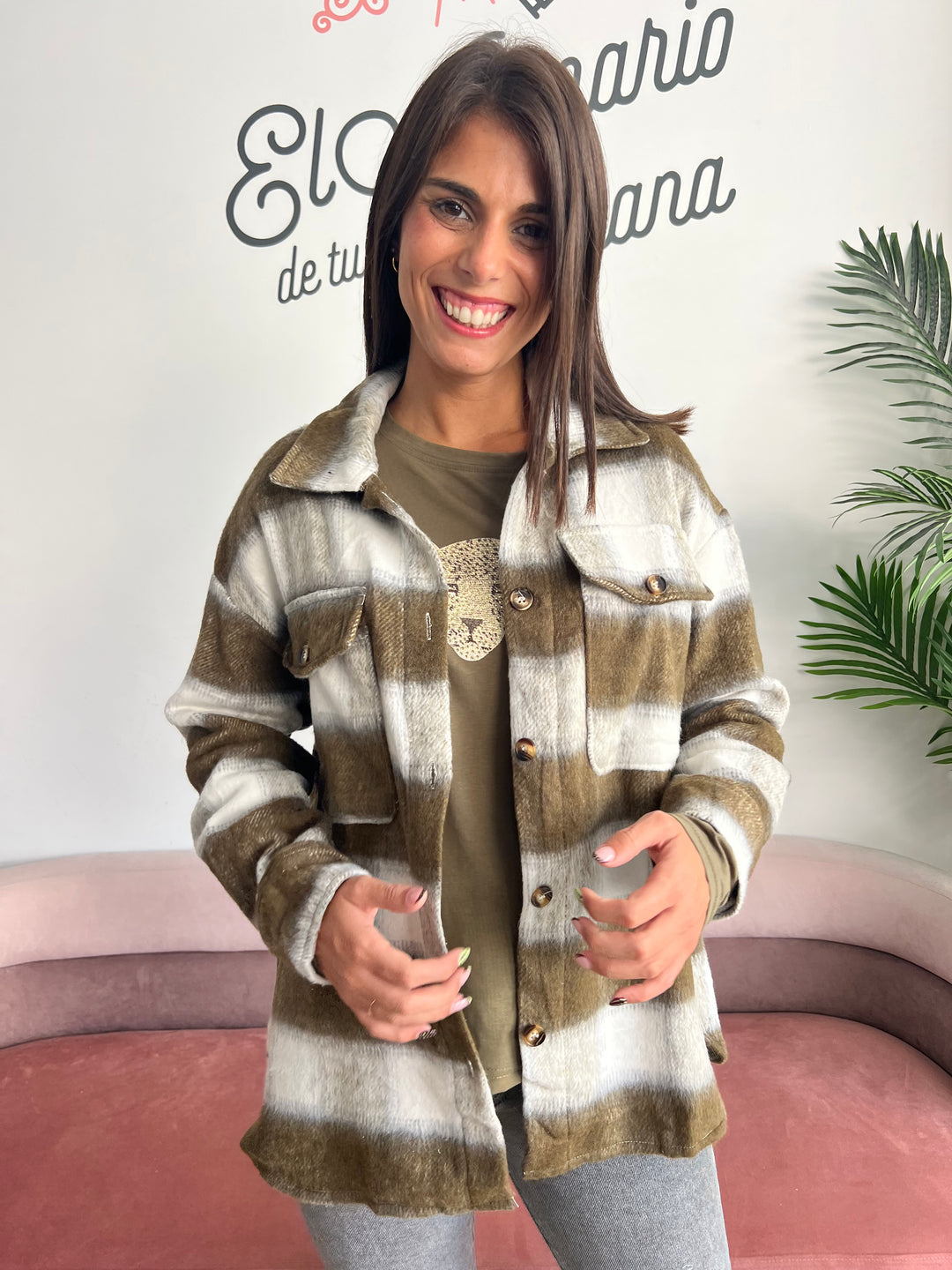Chaqueta Natalia verde militar