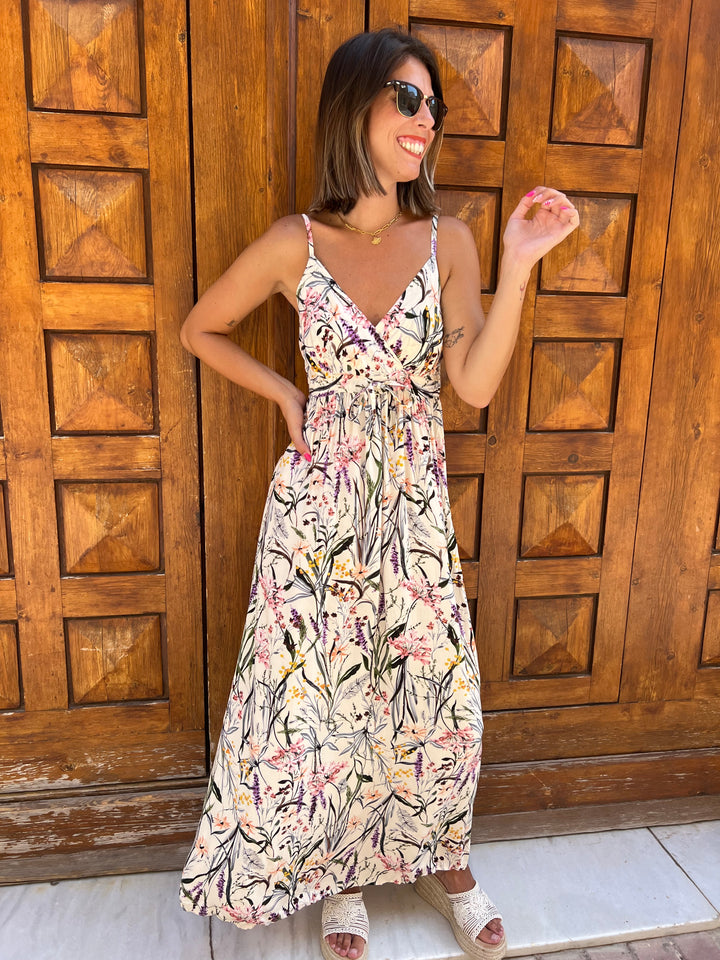 Vestido Silvestre beige