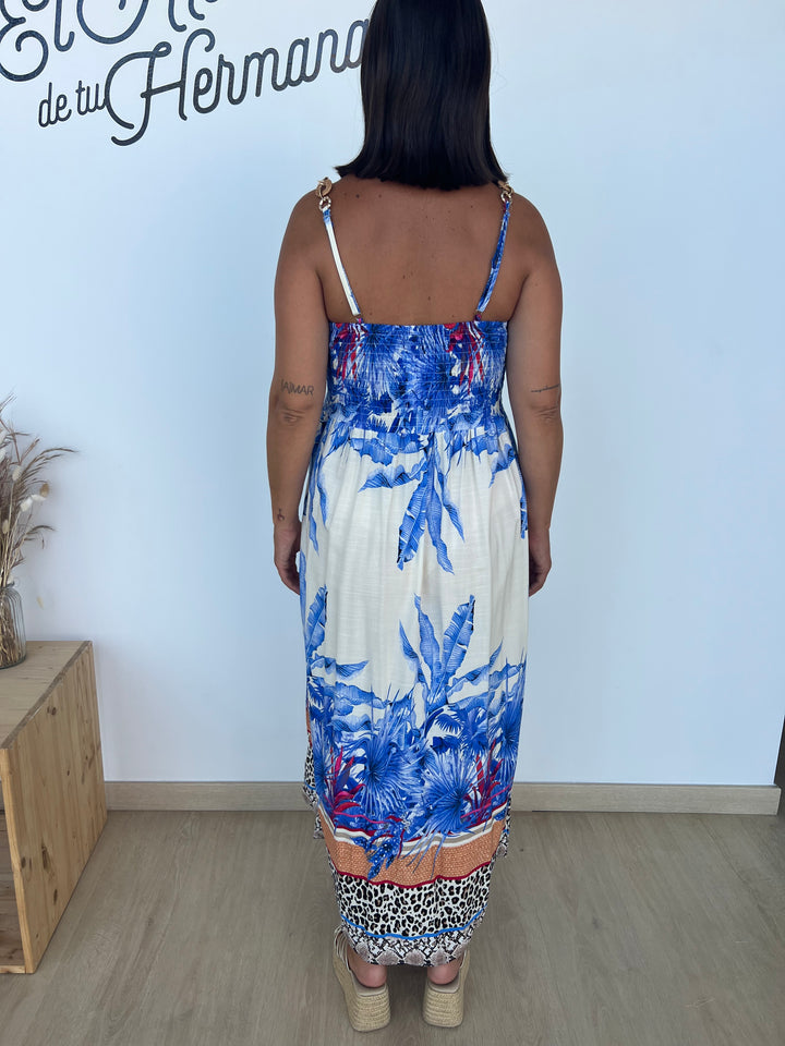 Vestido Tropical azul
