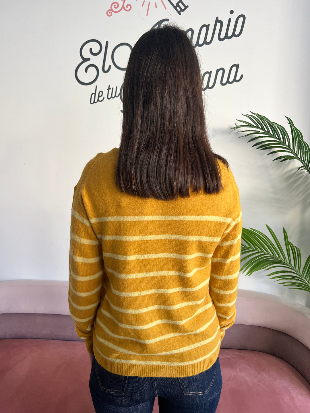 Chaqueta Marina mostaza