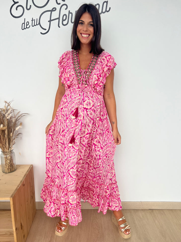 Vestido Korma rosa
