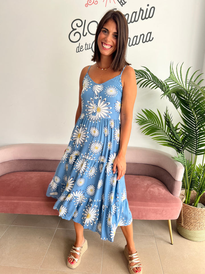 Vestido Margarita azul