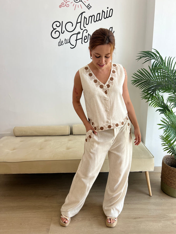 Conjunto Rakel beige