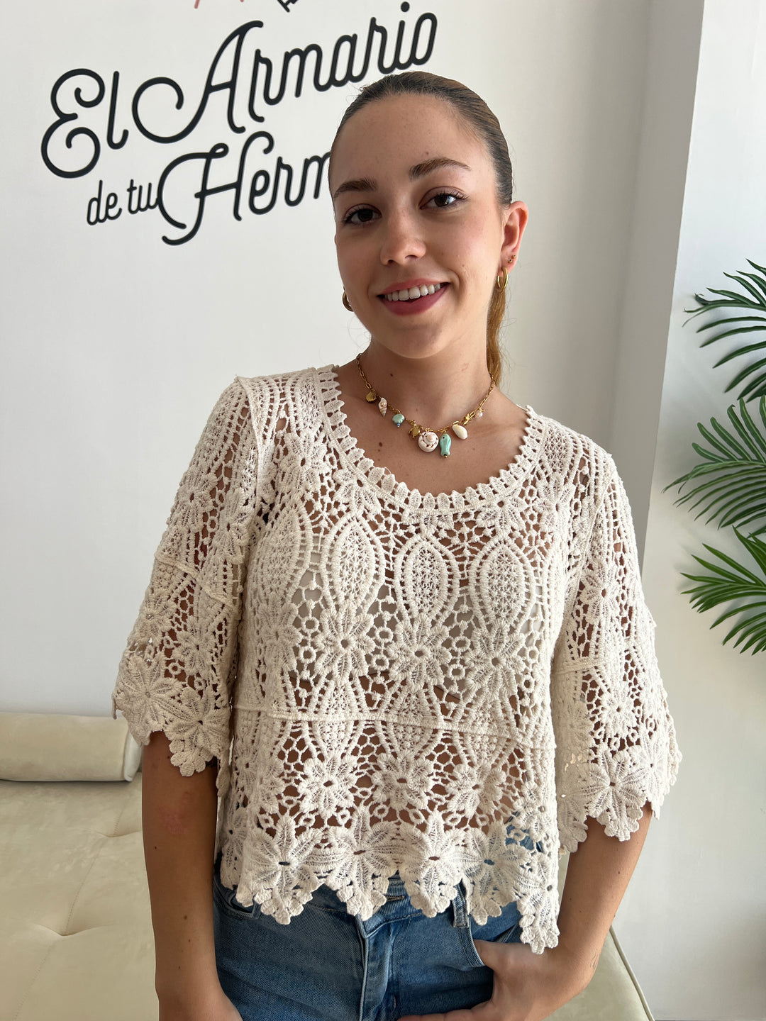 Top Aroa beige