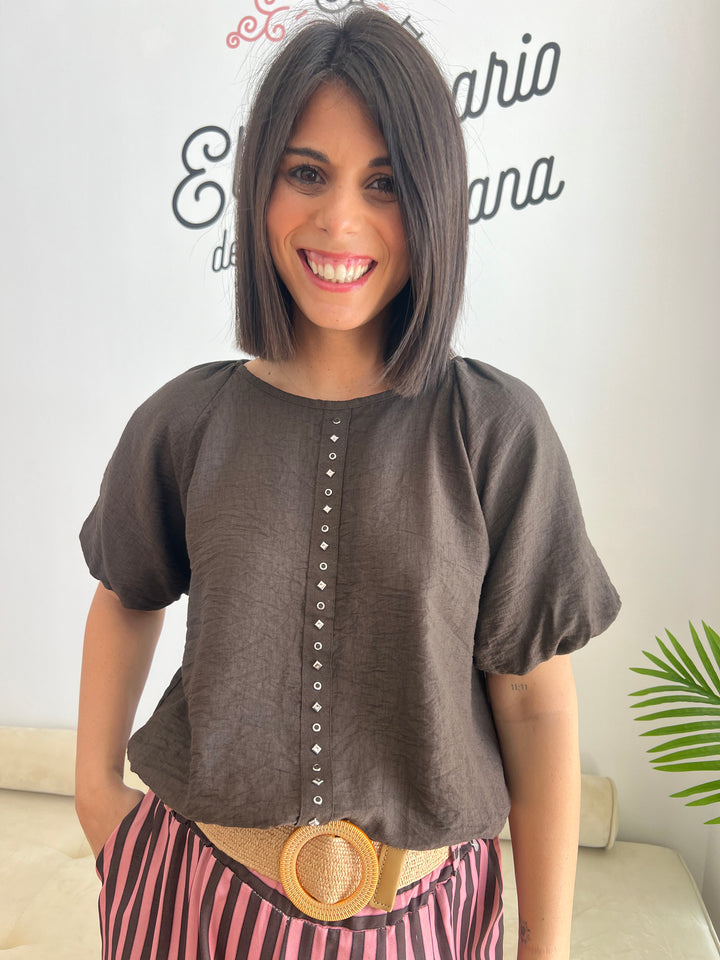 Blusa Chelo marrón