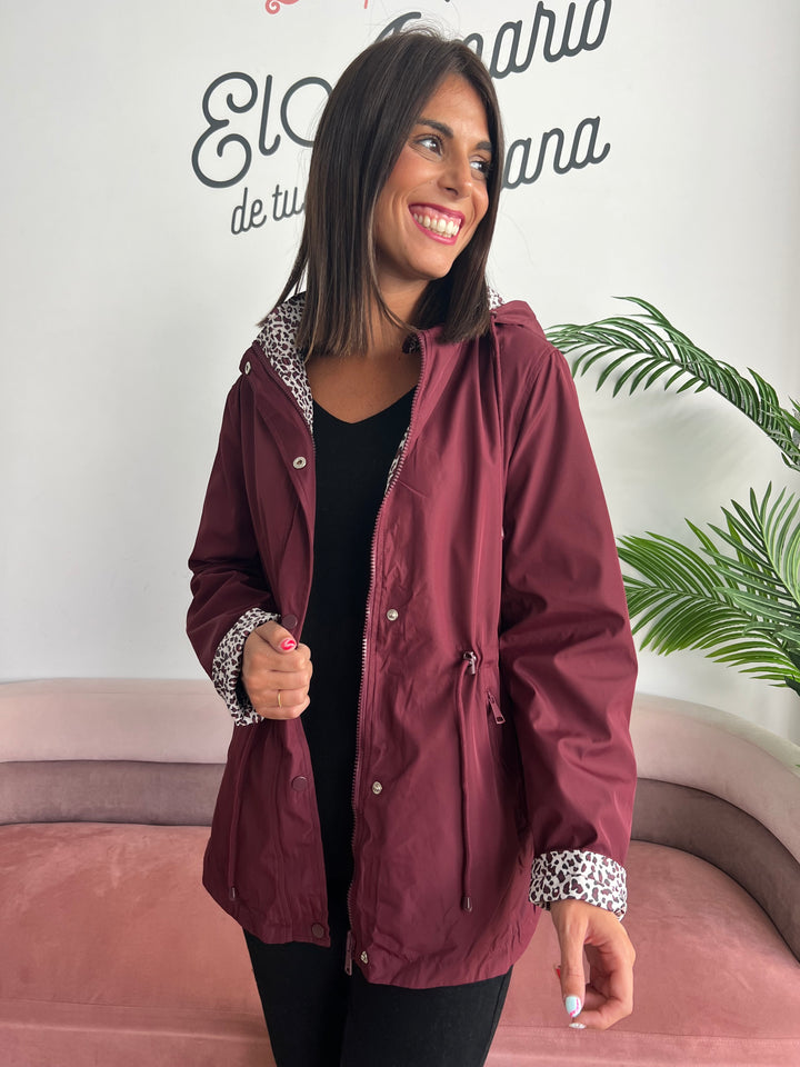 Chaqueta Reversible Leopardo