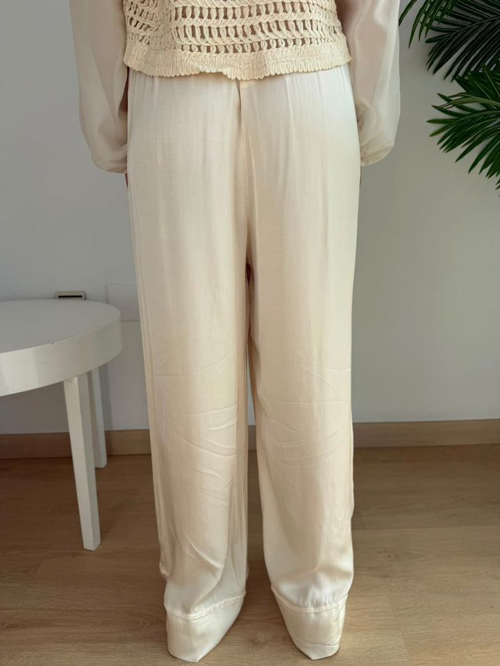 Pantalón Carmina blanco roto