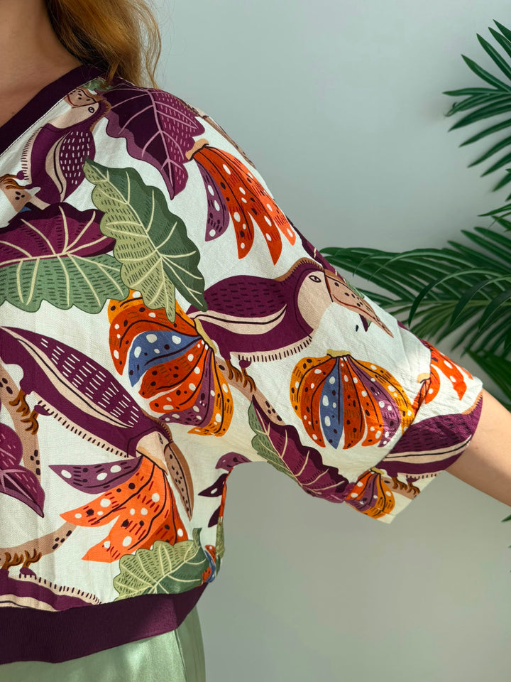 Chaqueta Tati berenjena