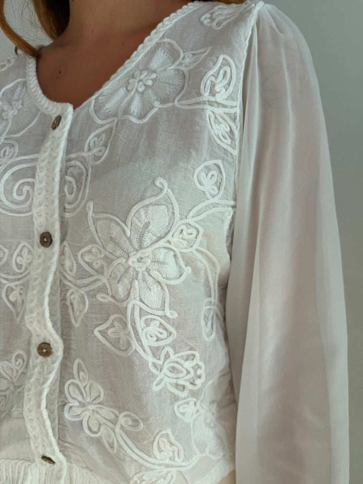 Chaqueta Aurora blanco