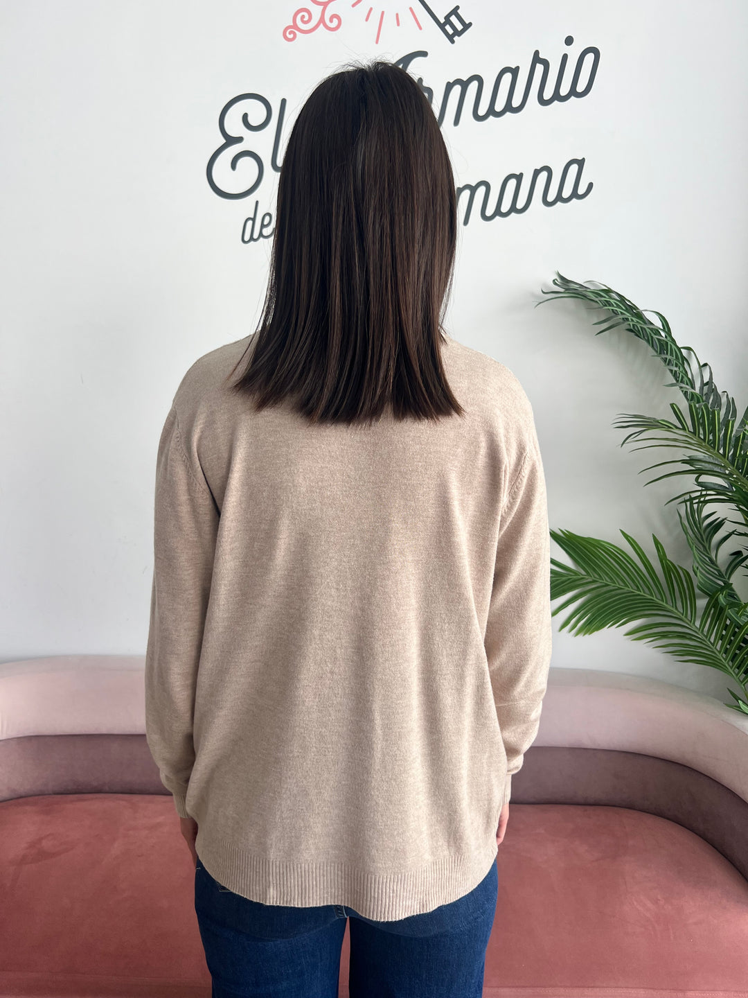 Jersey Angélica beige oscuro