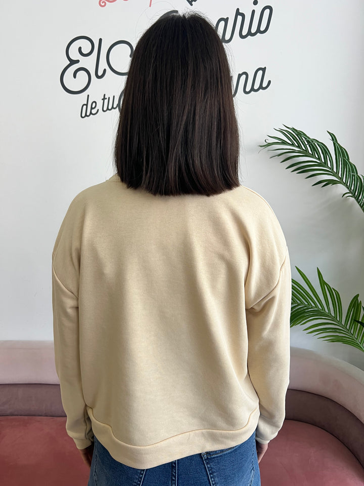 Sudadera Polonia beige