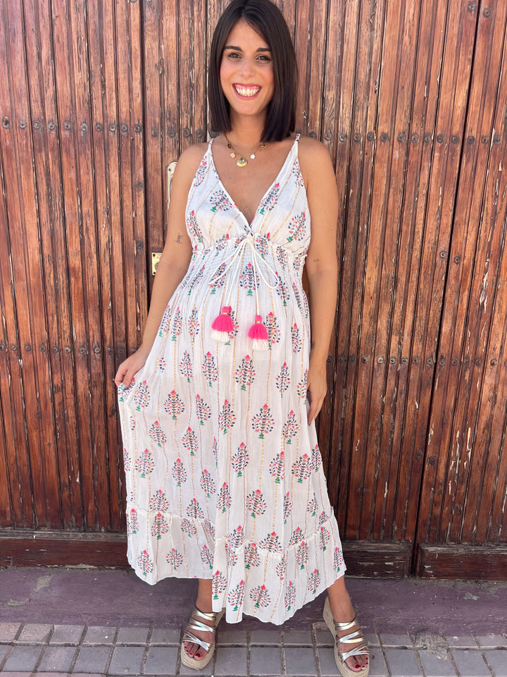 Vestido Micaela fucsia