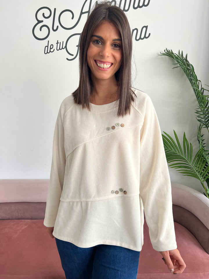 Sudadera Charly beige claro