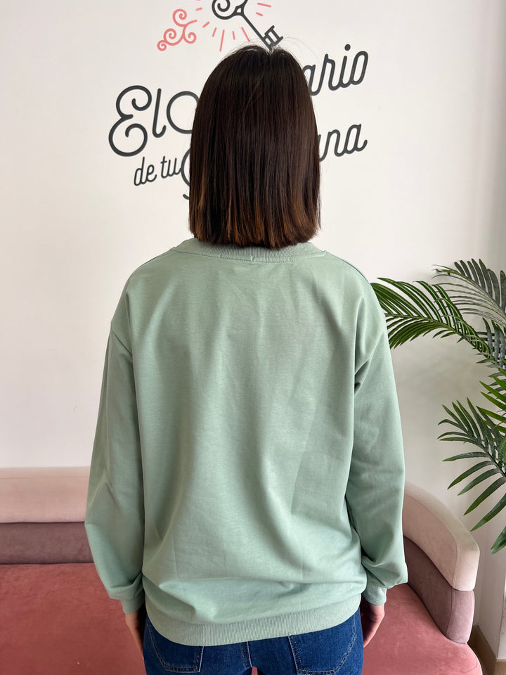 Sudadera Guitar aguamarina