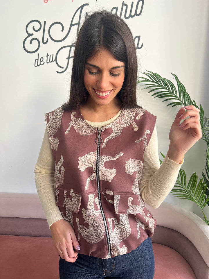 Chaleco Lety marrón