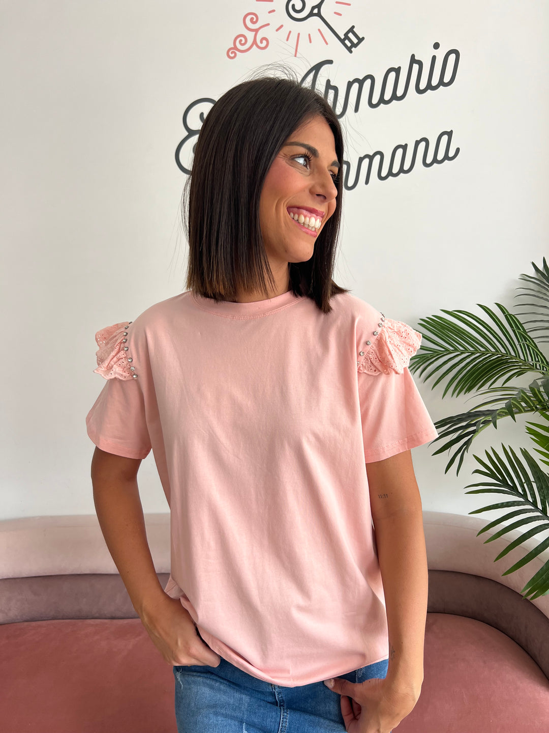 Camiseta Silvia rosa