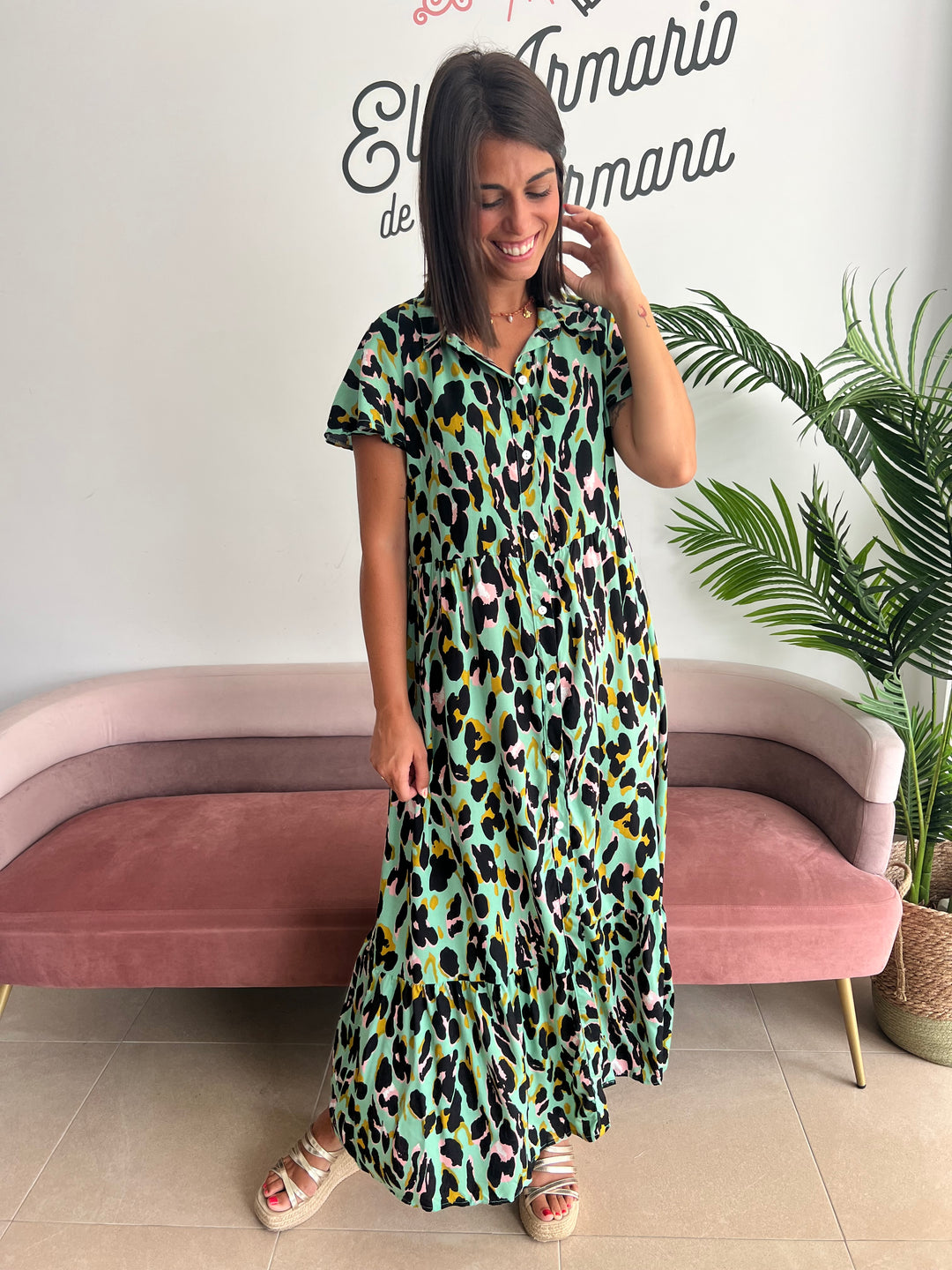 Vestido Carol verde