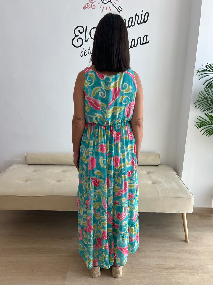 Vestido Costa turquesa